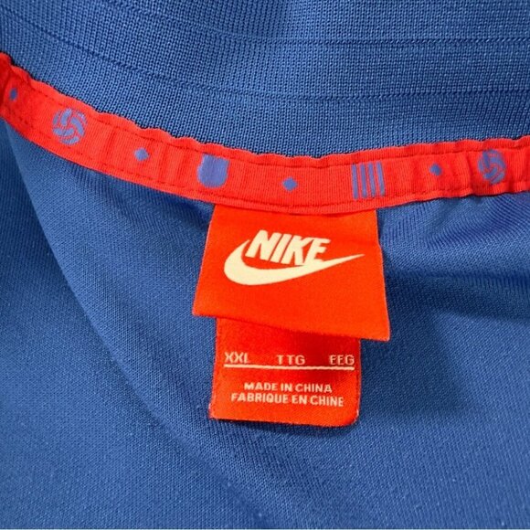 Vintage Nike FC Barcelona Blue/Red Track Jacket Men's Size XXL Full Zip - Picture 2 of 16
